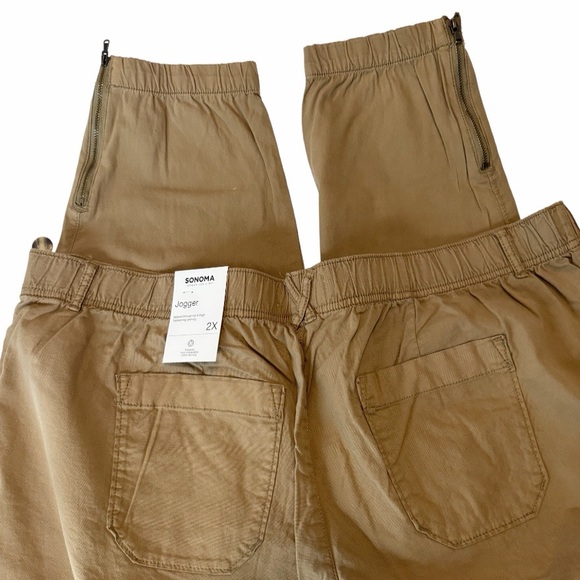 Sonoma Utility Khaki Midrise Jogger Pants Size 2X - Picture 6 of 16